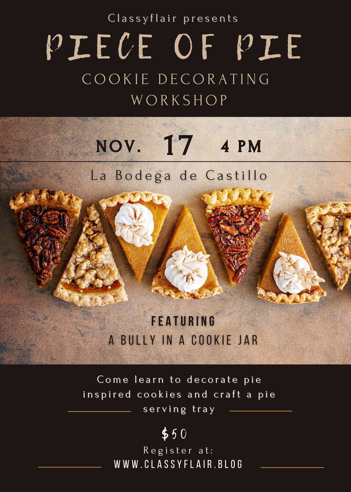 Piece of Pie cookie workshop 11\/17