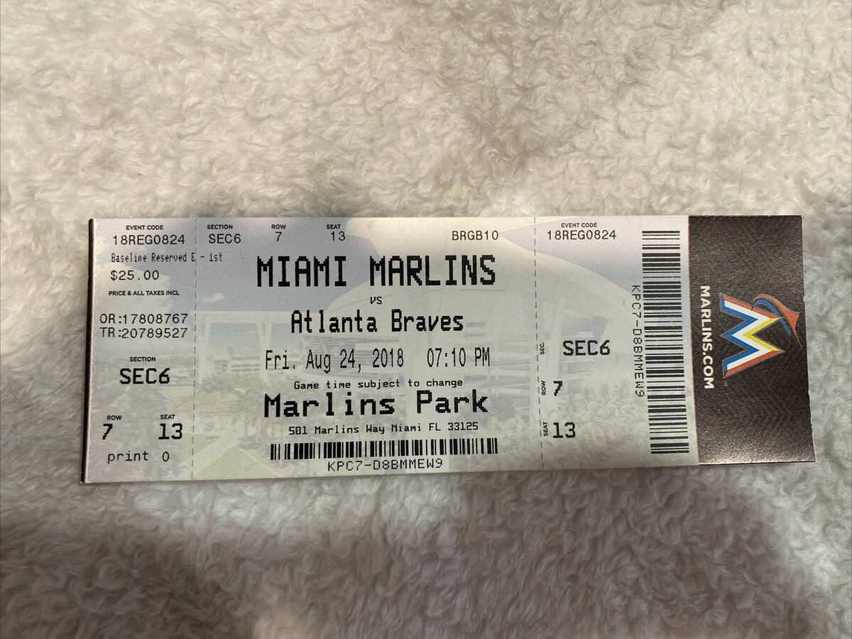 Miami Marlins at Atlanta Braves Tickets