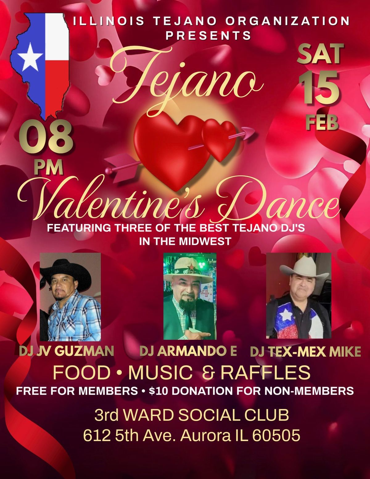 Illinois Tejano Organization Valentine\u2019s Day Dance \u2764\ufe0f