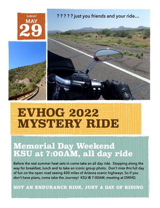 EVHOG 2022 Mystery Ride