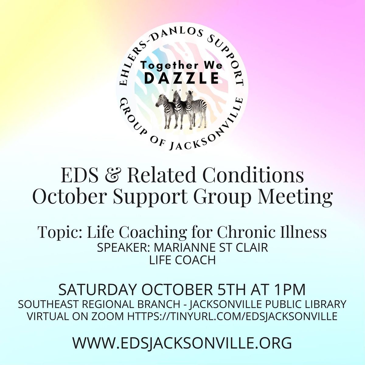 October Support Group Meeting - Hybrid Event - Life Coaching for Chronic Illness