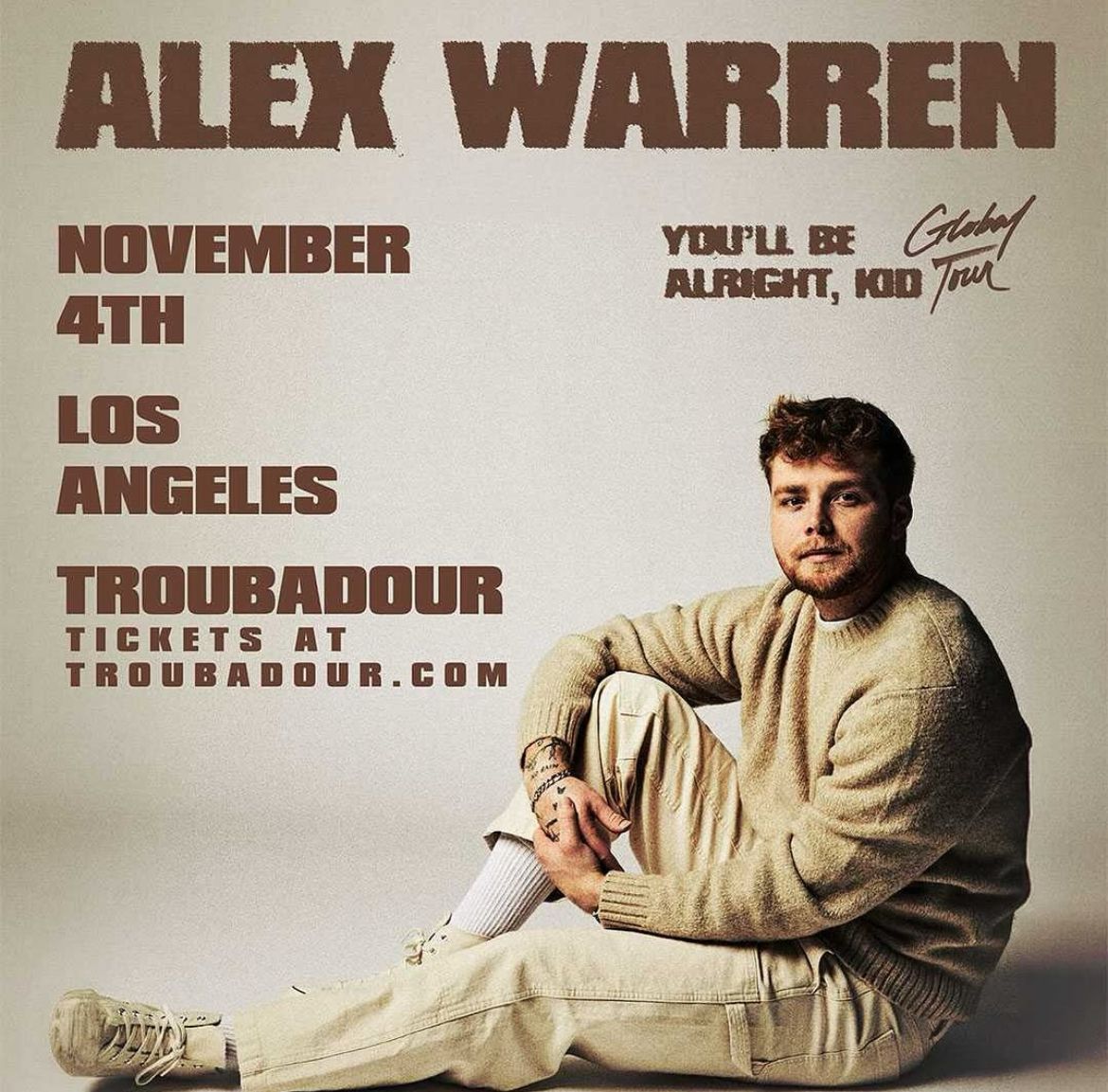 SOLD OUT! Alex Warren w\/ Michael Sanzone at Troubadour