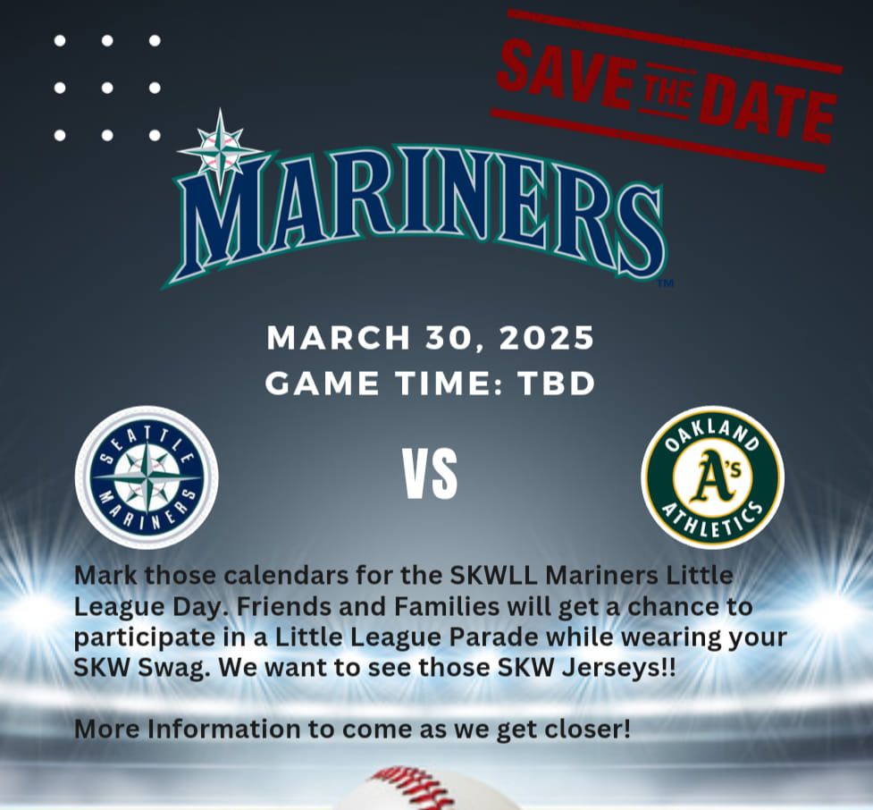 Seattle Mariners Little League Day!!