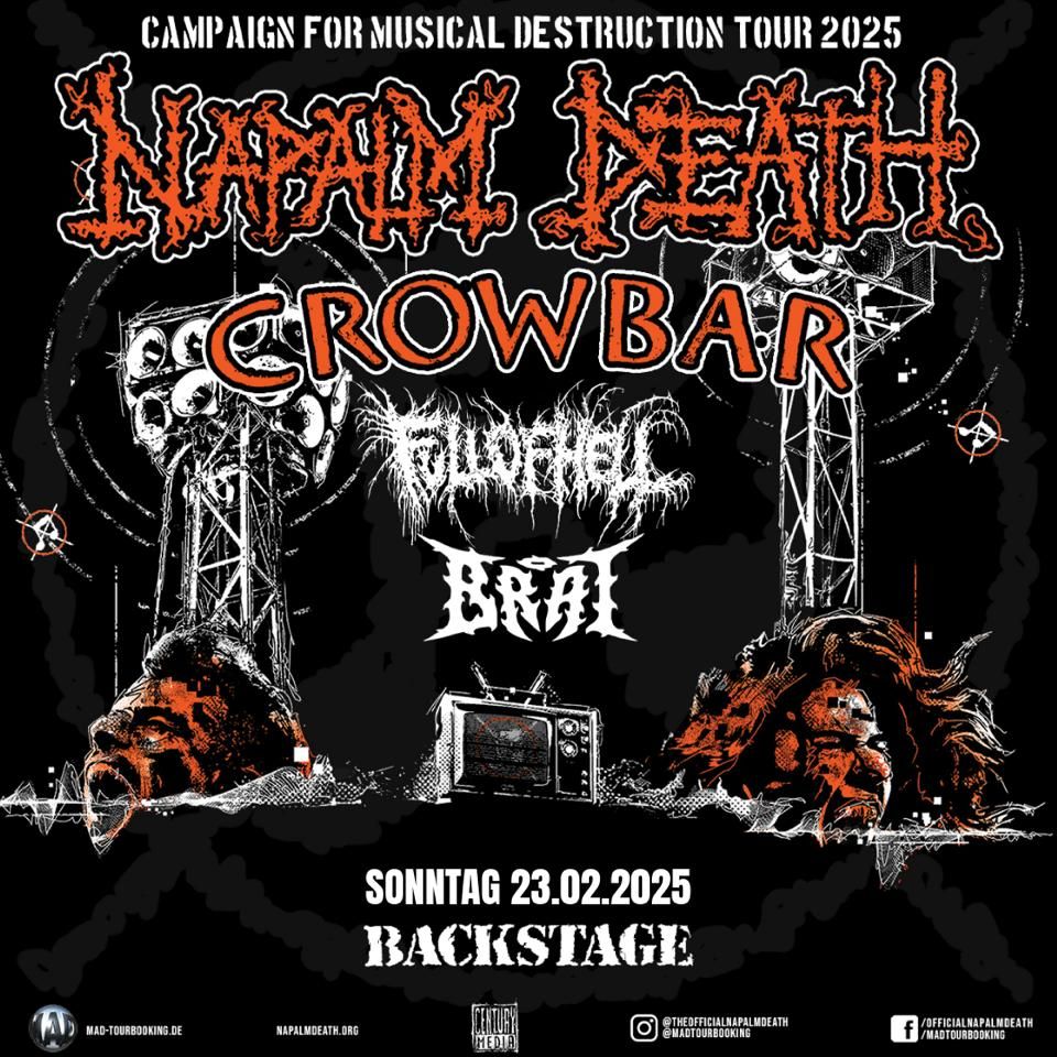 NAPALM DEATH | CAMPAIGN FOR MUSICAL DESTRUCTION | BACKSTAGE M\u00dcNCHEN 2025