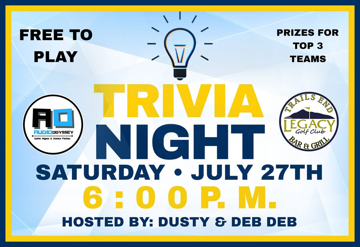 Trivia Night @Trails End Bar & Grill 