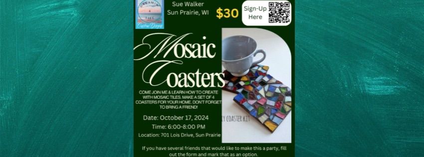 Mosaic Coasters Class (2nd Date)