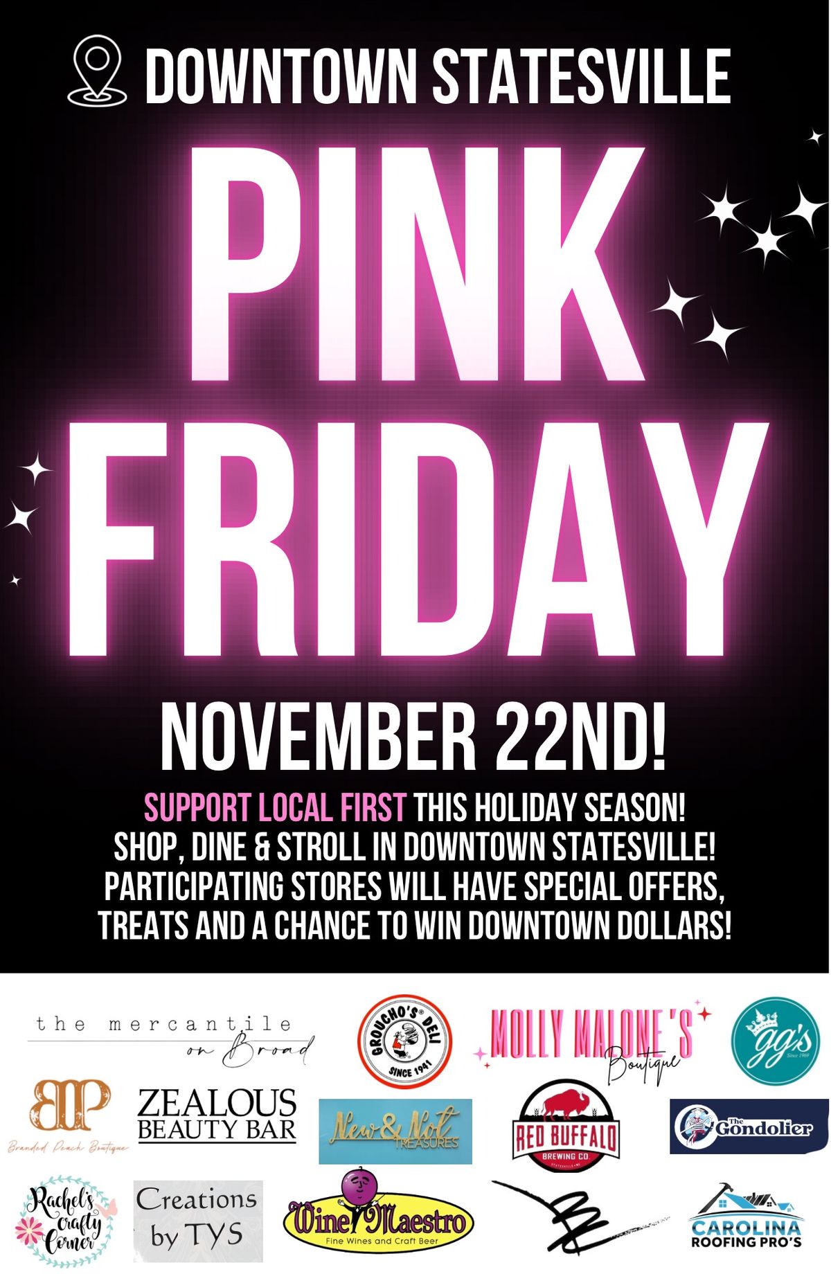 Pink Friday in Downtown Statesville