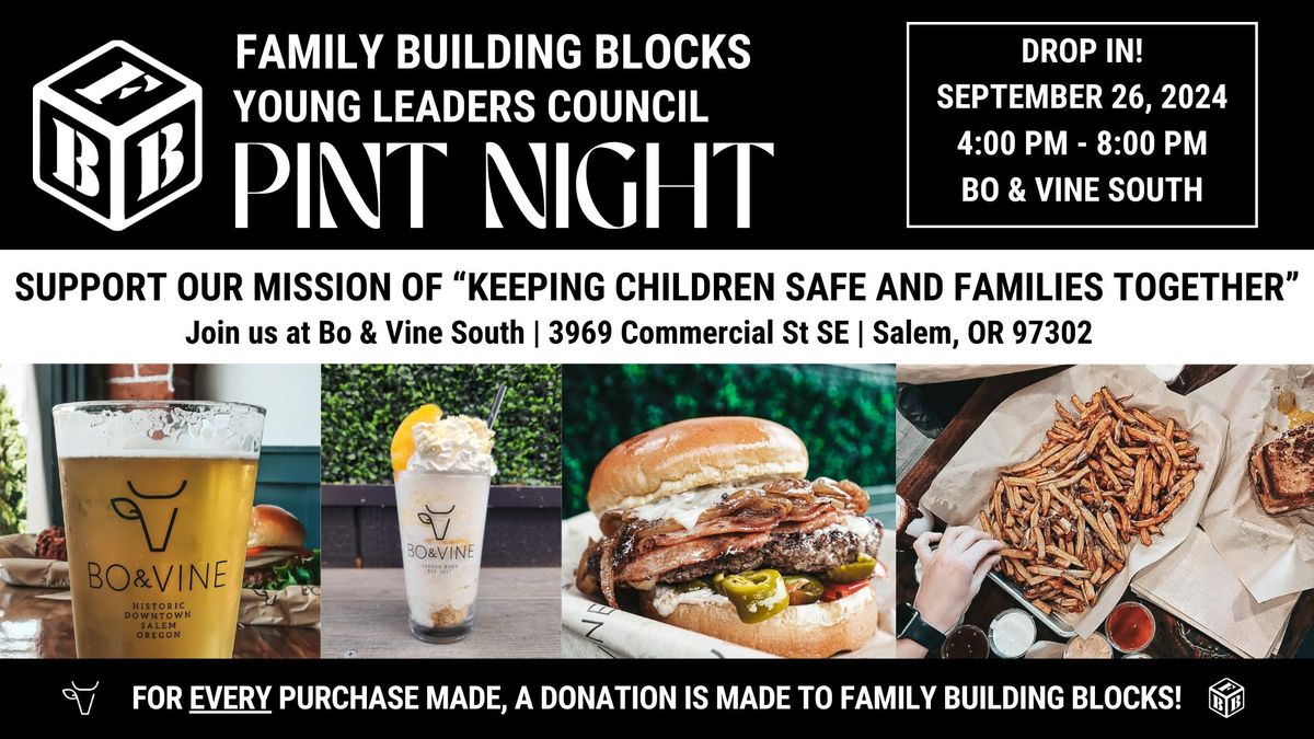 FBB Young Leaders Council - September Pint Night at Bo & Vine South