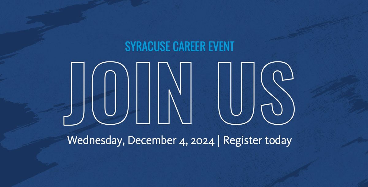 Syracuse career event