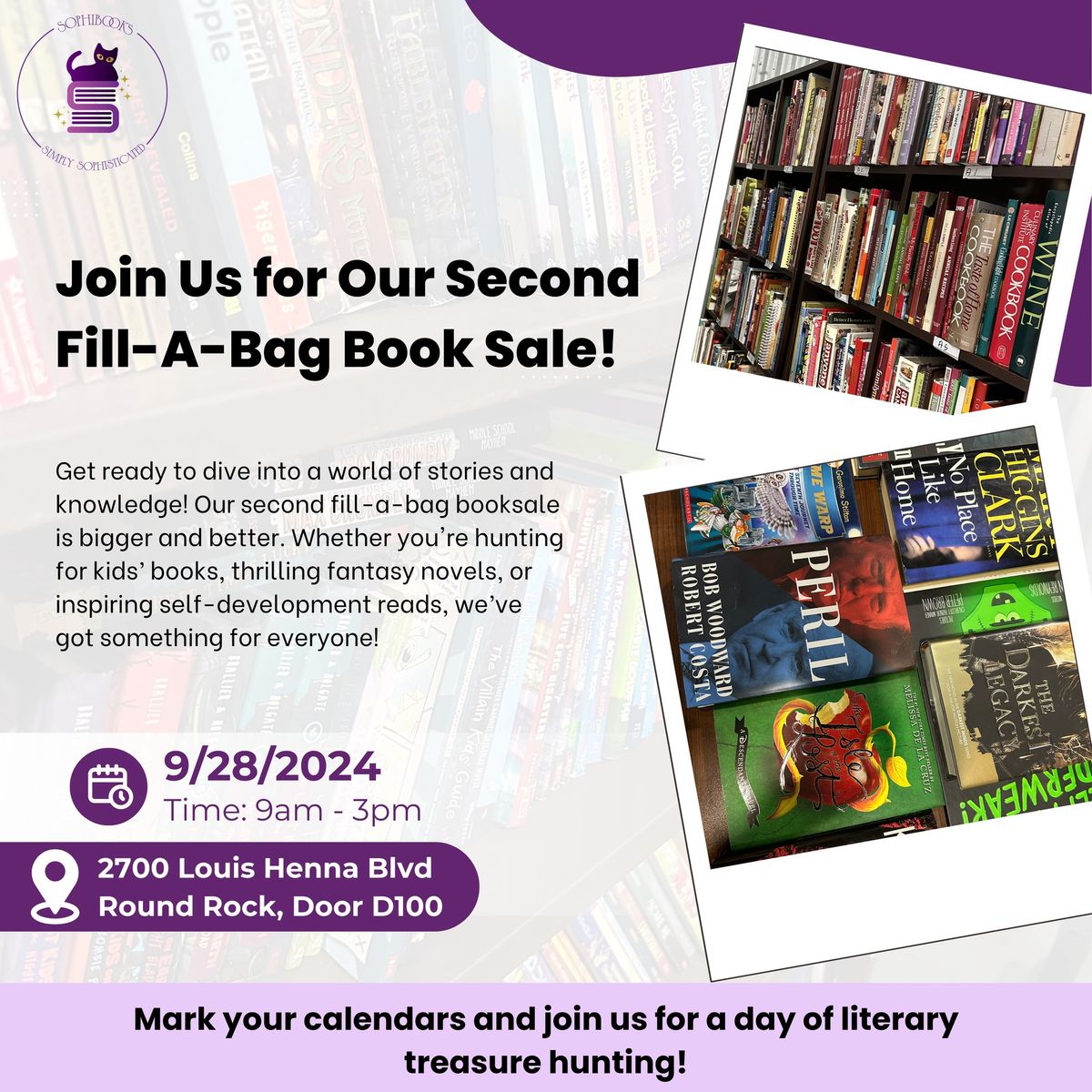 Fill-a-bag book sale