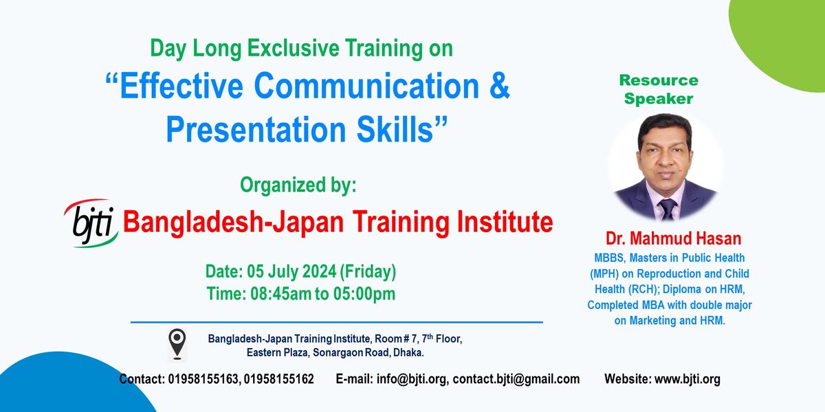 Effective Communication & Presentation Skills