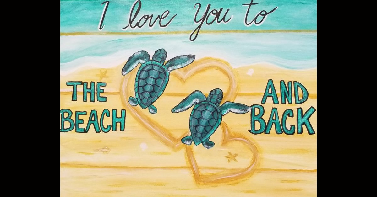 Turtles 'I Love You' Paint-Night Event- Hurricane Wings Wellington \/ Lake Worth