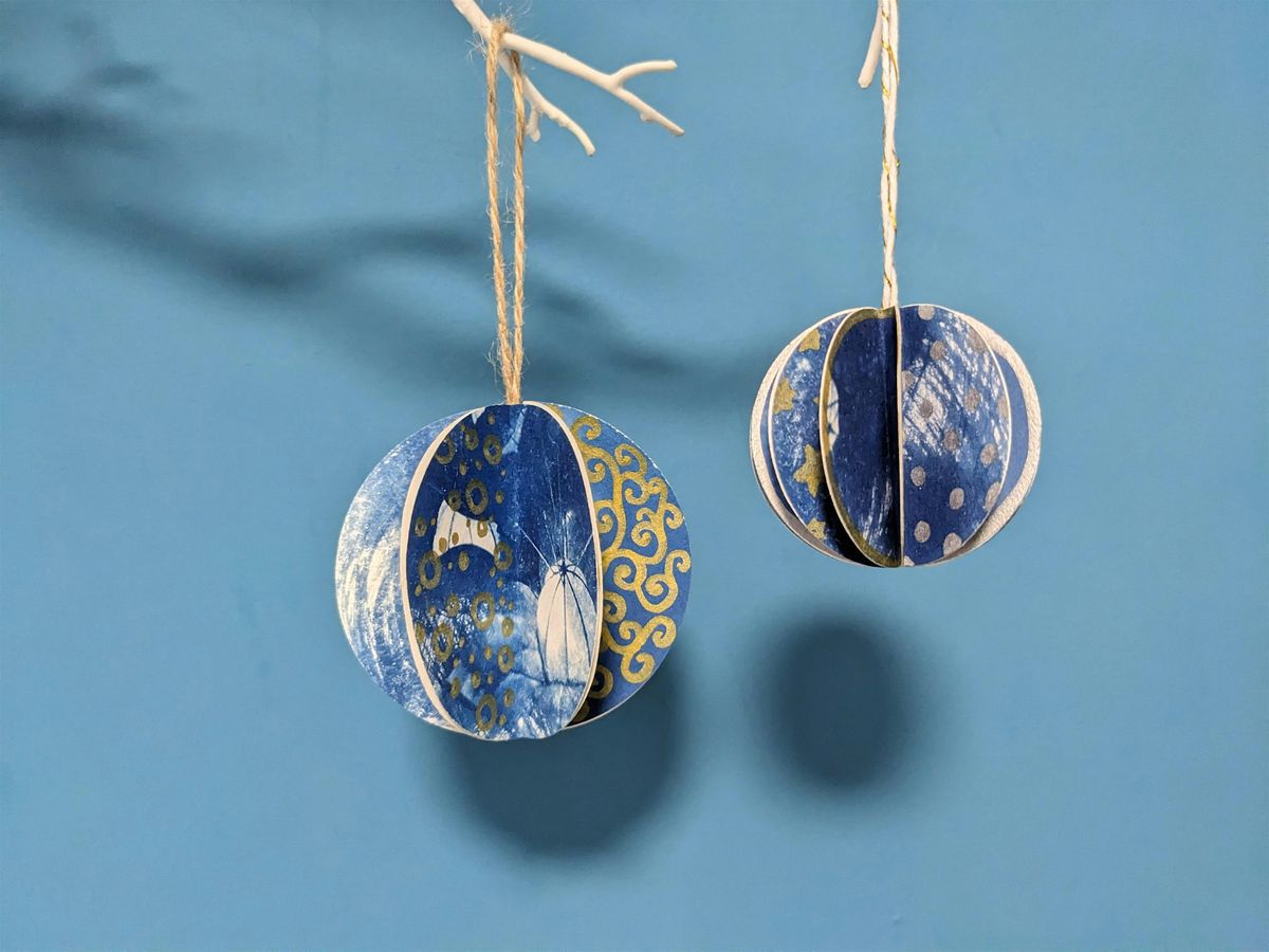 AN EVENING OF FESTIVE CRAFT & CREATIVITY - CYANOTYPE PRINTING & DECORATIONS