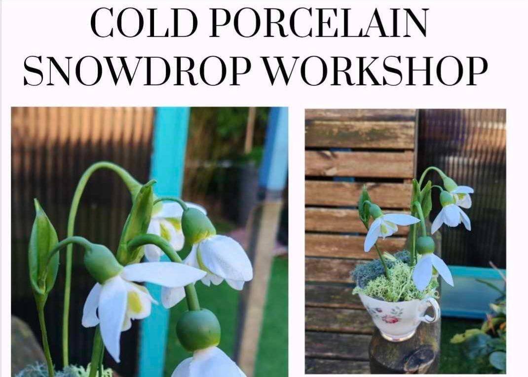 Cold Porcelain Snowdrop Workshop