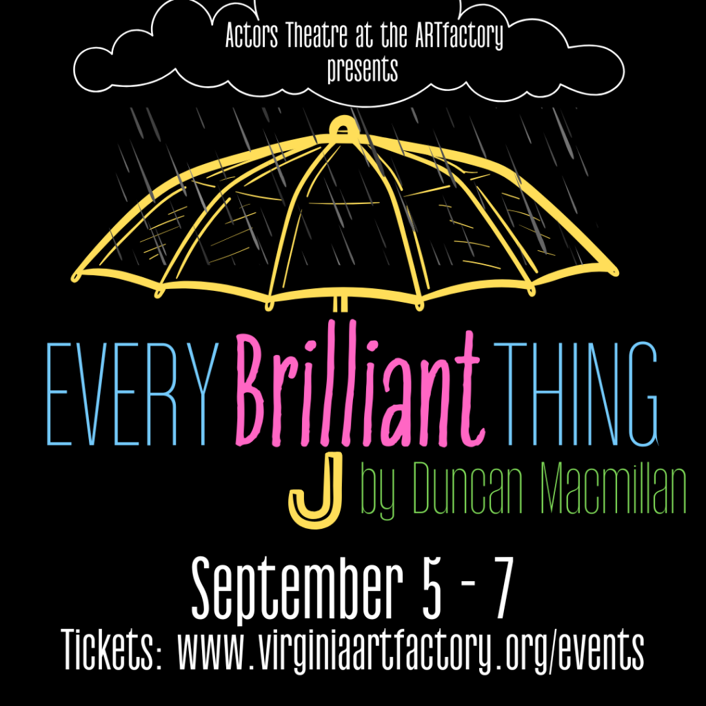 Every Brilliant Thing at Hudson Theatre-NY
