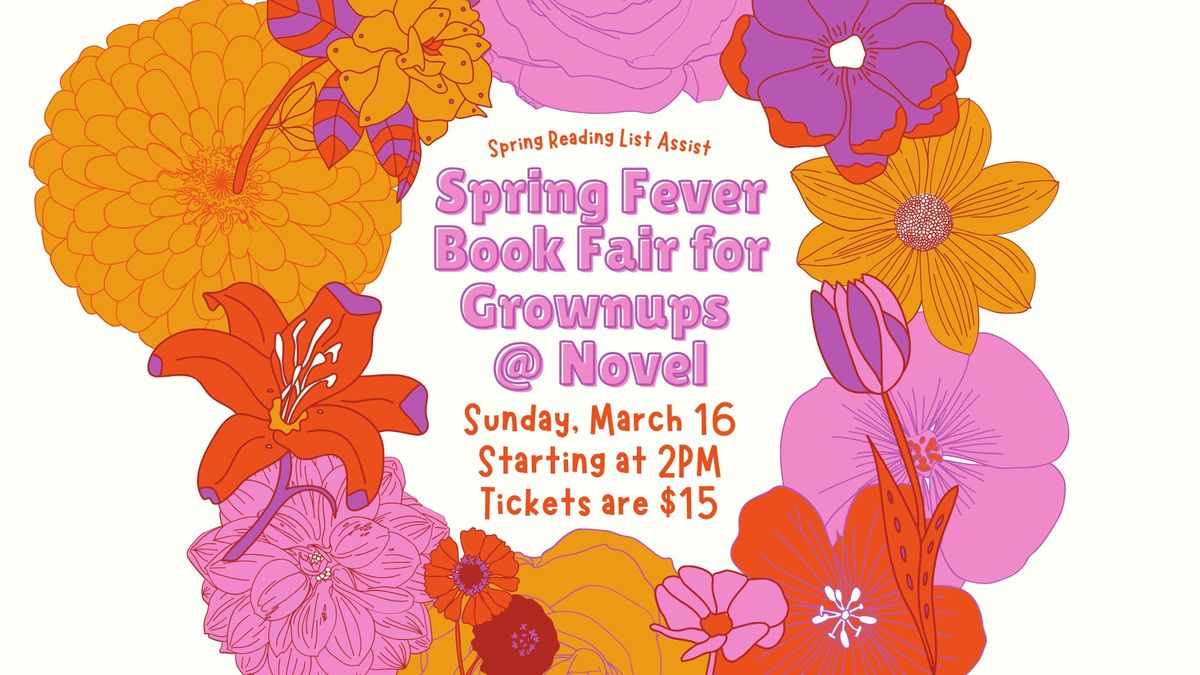 Spring Fever Book Fair for Grownups