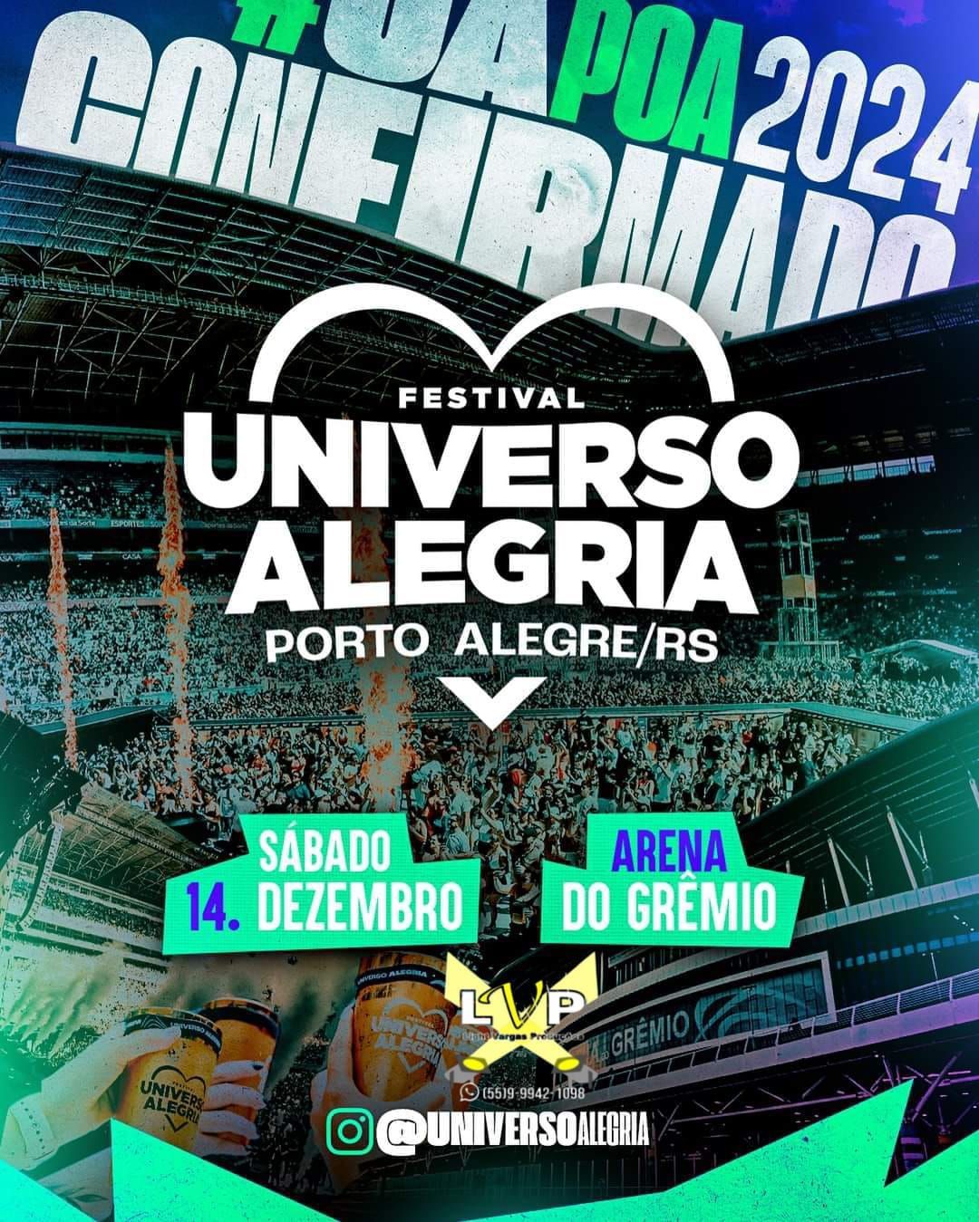 EXCURS\u00c3O FESTIVAL UNIVERSO ALEGRIA saindo de ROS\u00c1RIO DO SUL 