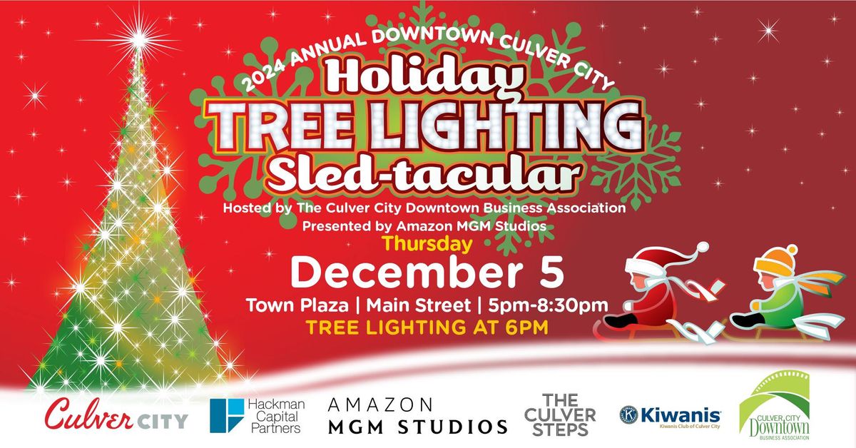 Holiday Tree Lighting Sledtacular