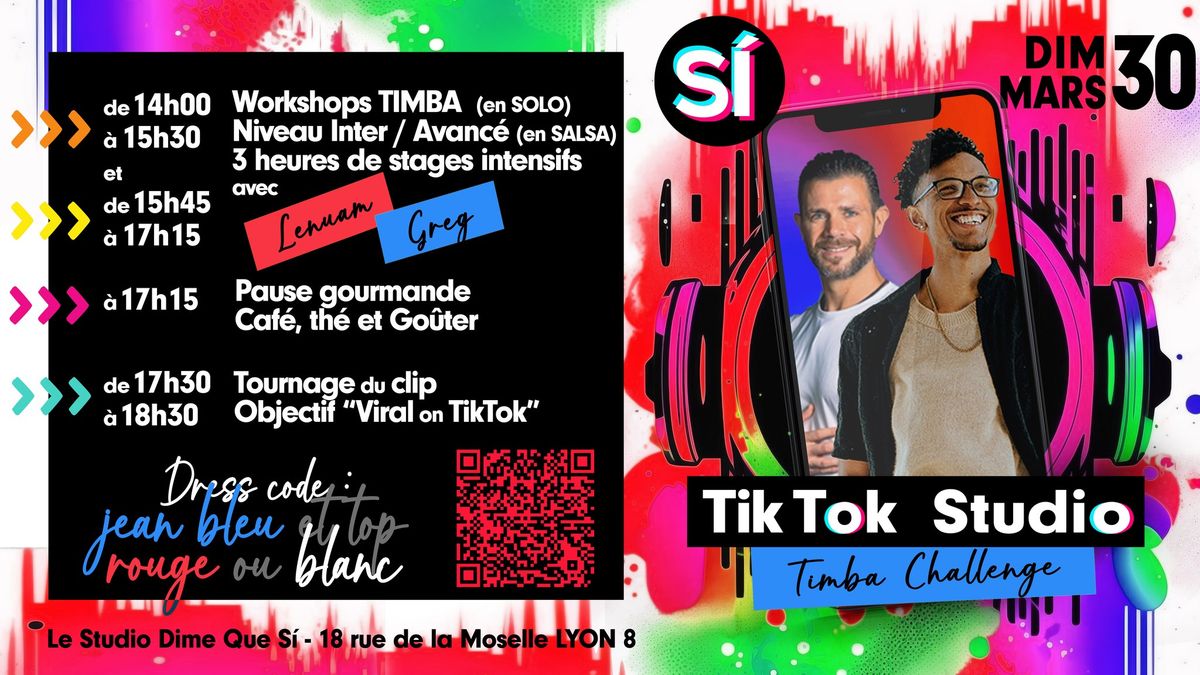 TIK TOK STUDIO Timba Challenge avec Greg & Lenuam