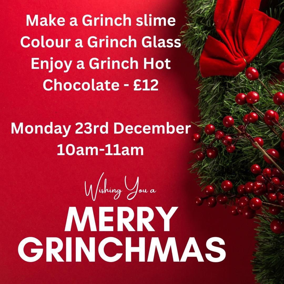 Grinch slime and glass 