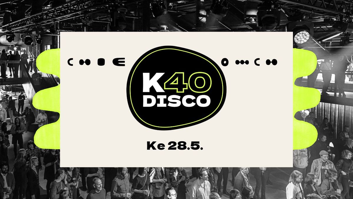 K40-disco: DJ:t Sami & Antti 28.5.2025 | Tavara-asema, Tampere