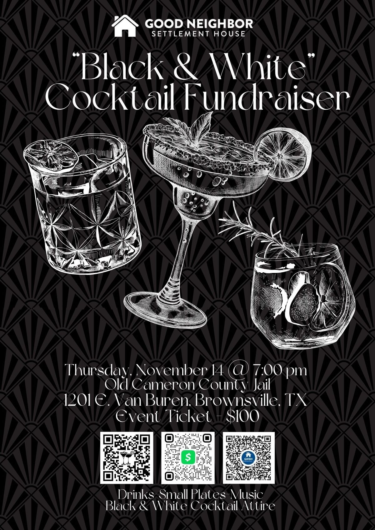 Black & White Cocktail Fundraiser!