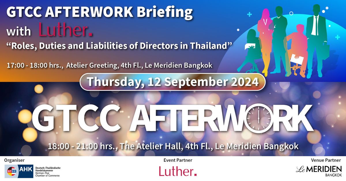 GTCC AFTERWORK Briefing with Luther and Networking - September 2024