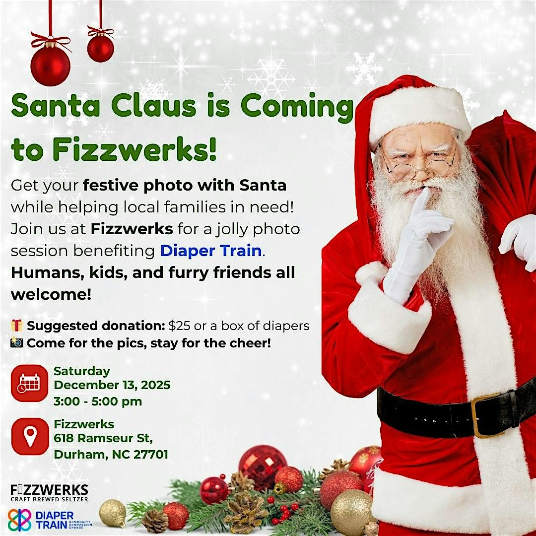 Photos with Santa benefiting Diaper Train