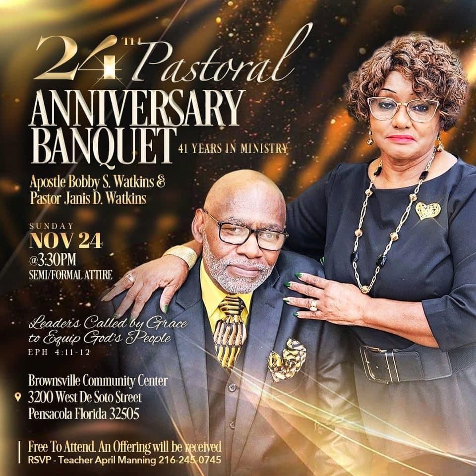 24th Pastoral Anniversary Banquet