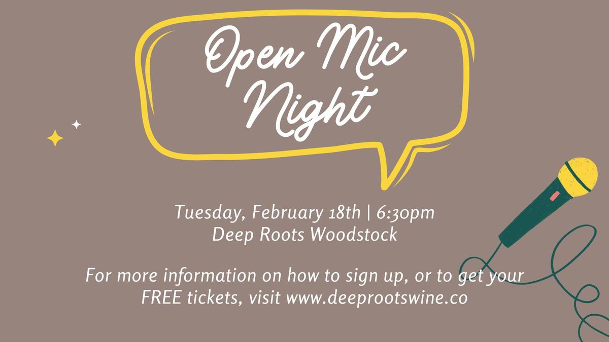 Open Mic Night in Woodstock