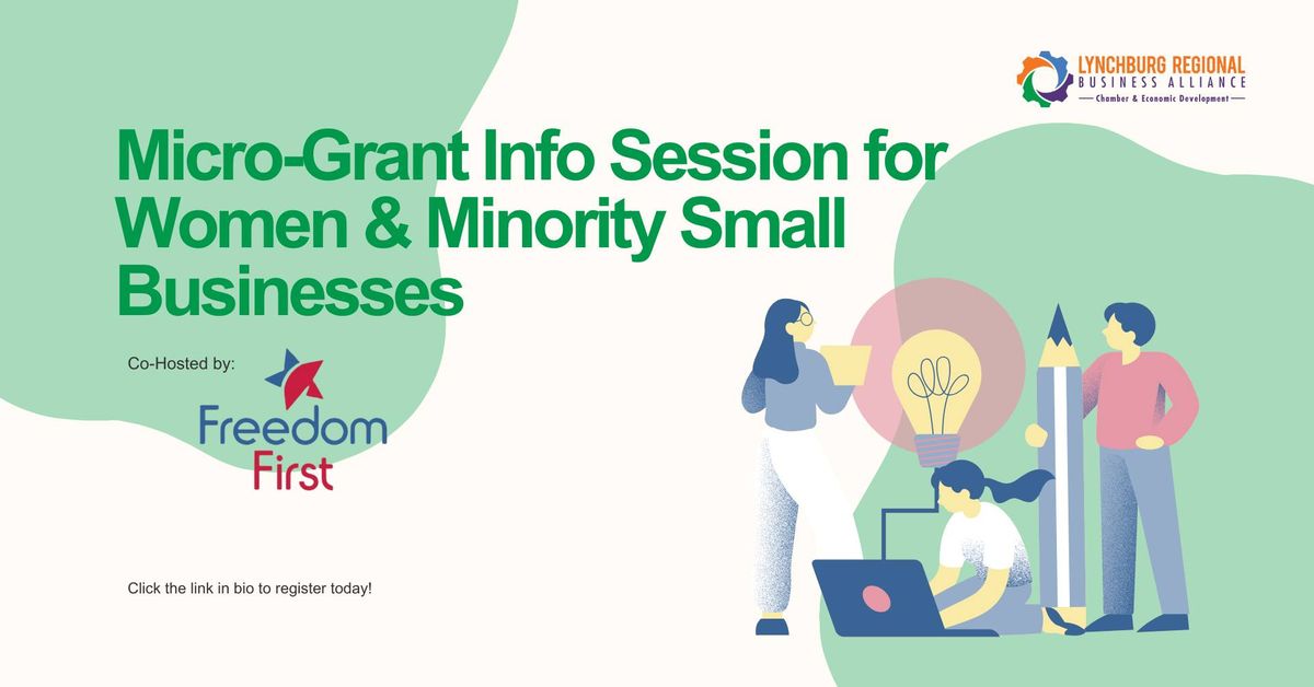 Micro-Grant Info Session for Women & Minority Small Businesses