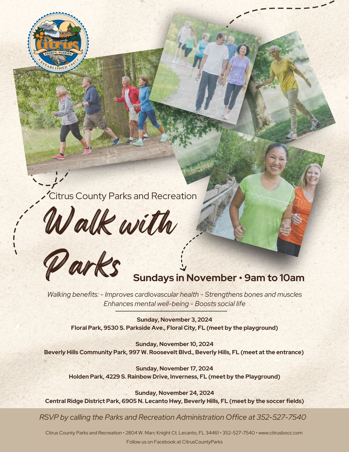 WALK WITH PARKS ~ Central Ridge District Park 