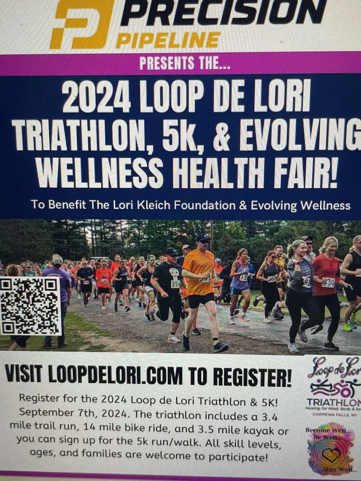 2024 Loop De Lori Triathalon, 5K and Wellness Fair