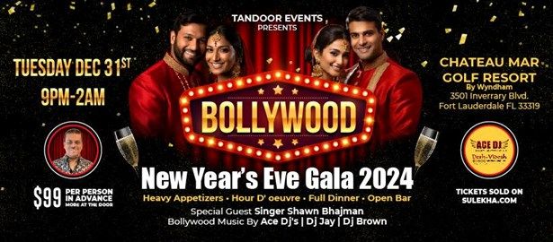 Bollywood New Year Eve's Gala 2025 in Miami