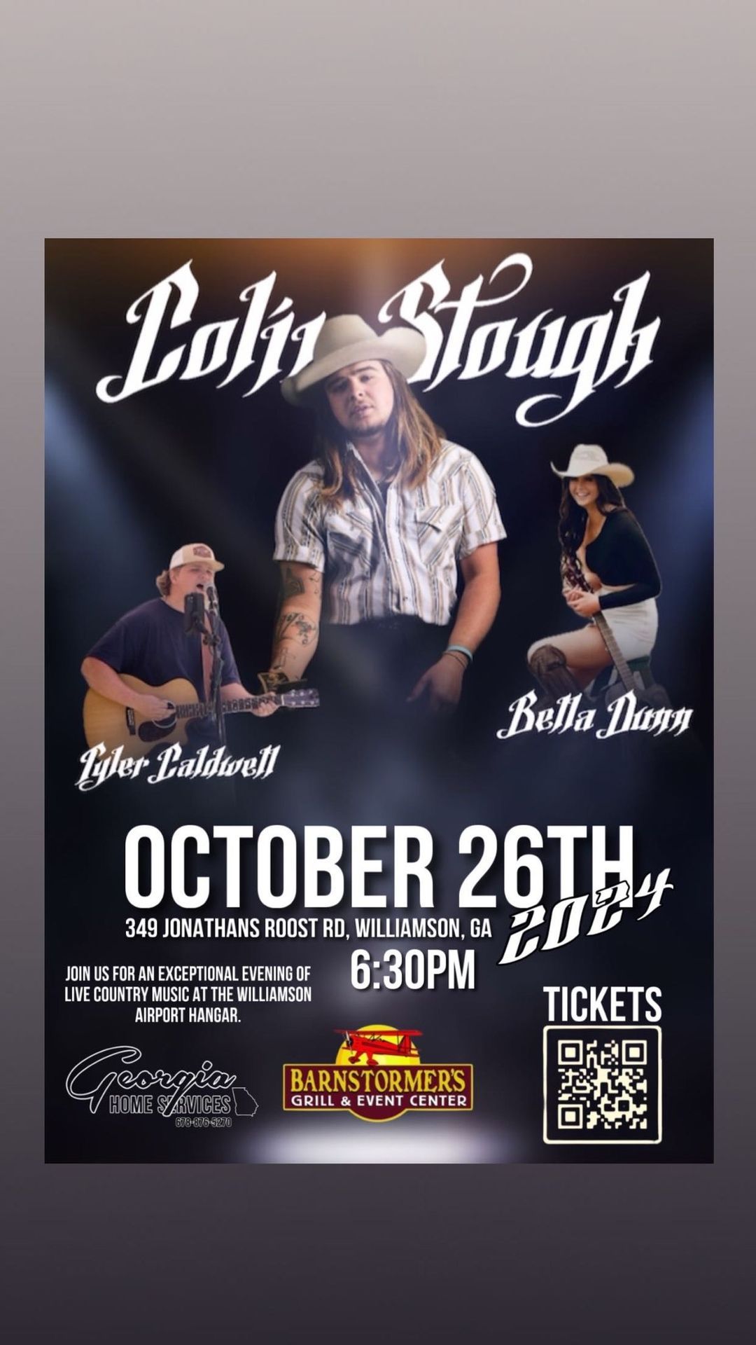 Barnstormer's Grill,  Welcomes Back Colin Stough in Concert