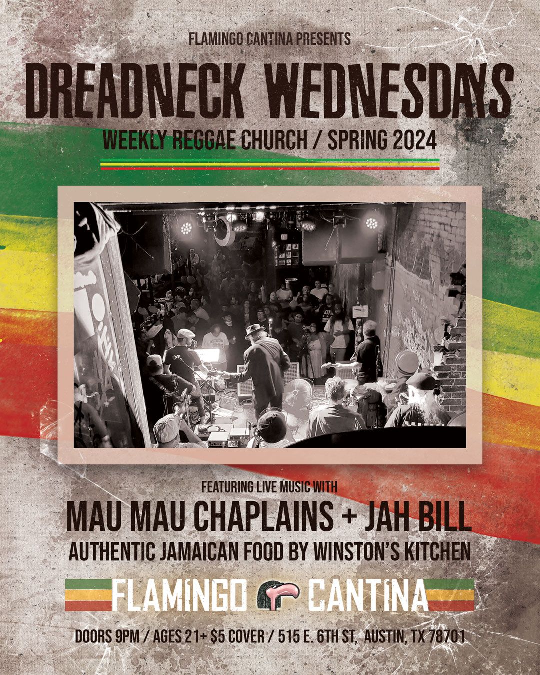 Dreadneck Wednesdays w\/ Mau Mau Chaplains, Jah Bill, Winston's Kitchen