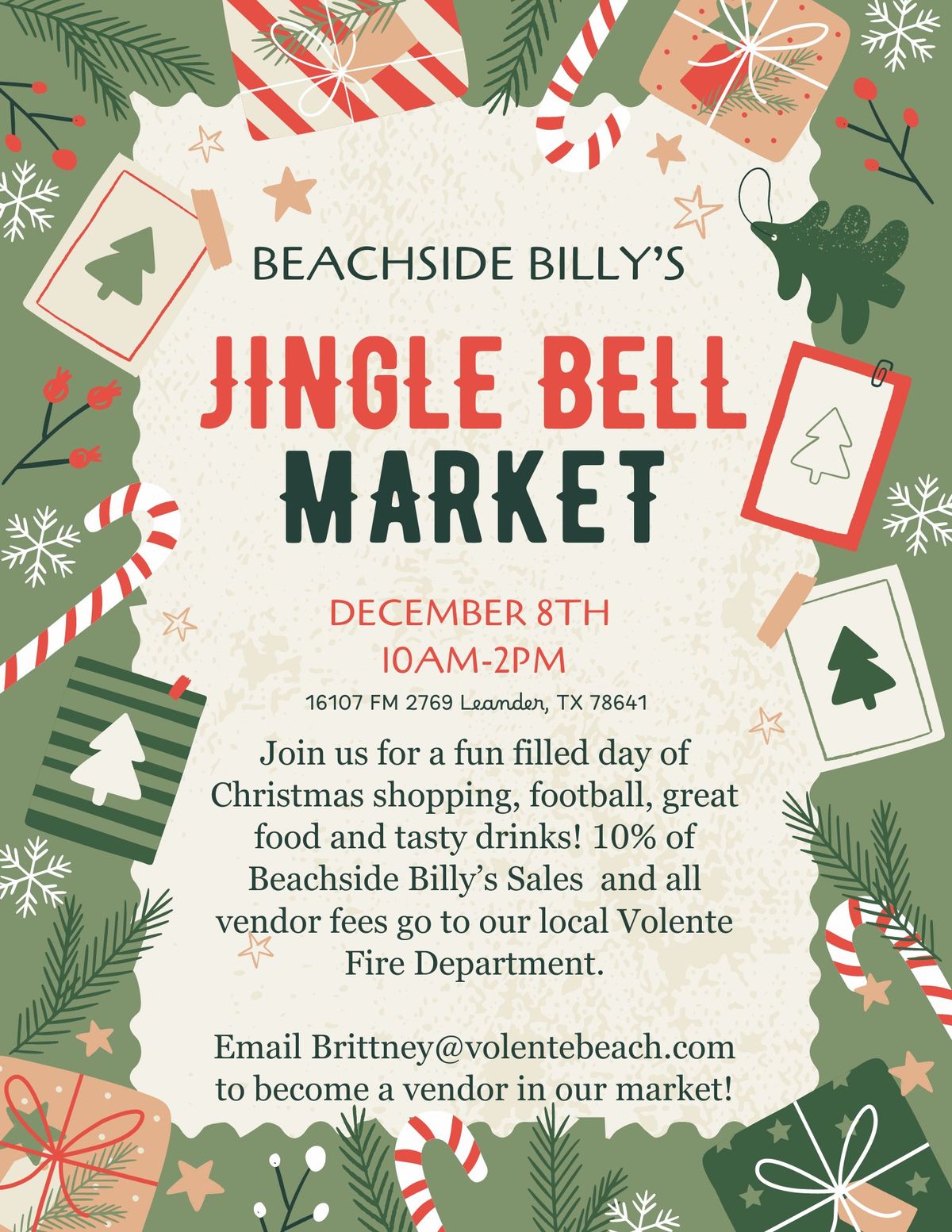 Jingle Bell Market Benefiting Volente Fire Department