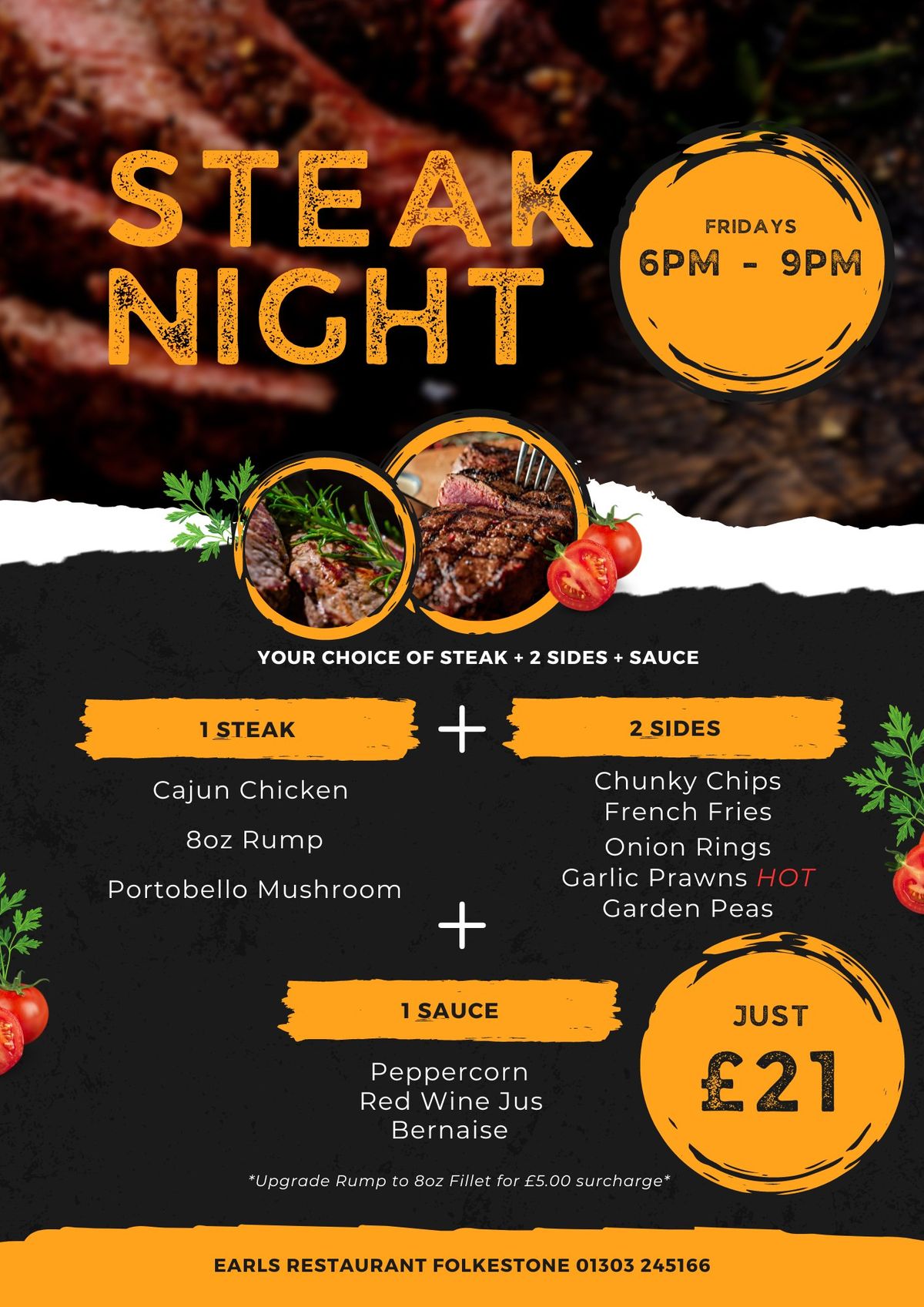 \ud83d\udd25\ud83e\udd69 Friday Night Steak Night at Earls Restaurant! \ud83e\udd69\ud83d\udd25