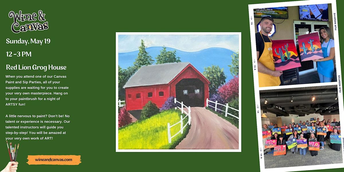 Fountain Square Paint Class \u2013 Covered Bridge in Spring
