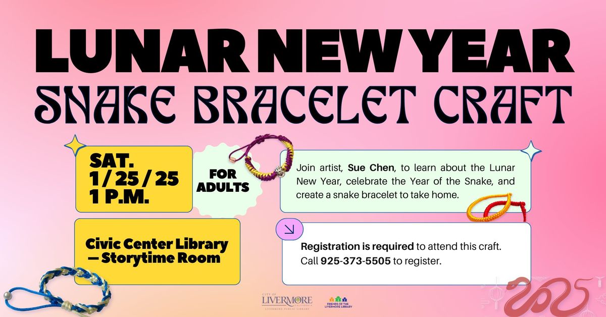 Lunar New Year Snake Bracelet Craft