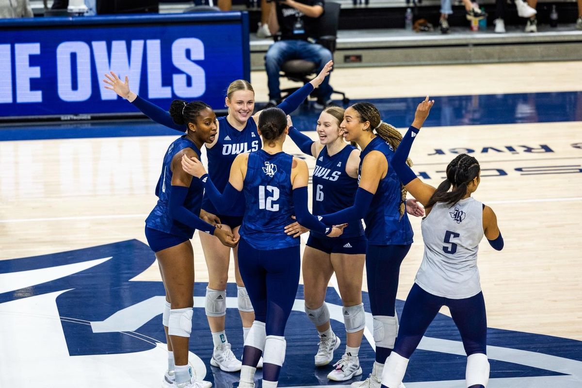 Rice Owls at North Texas Mean Green Womens Volleyball
