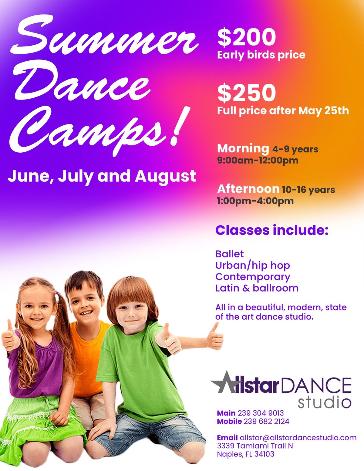 Summer Dance Camps!