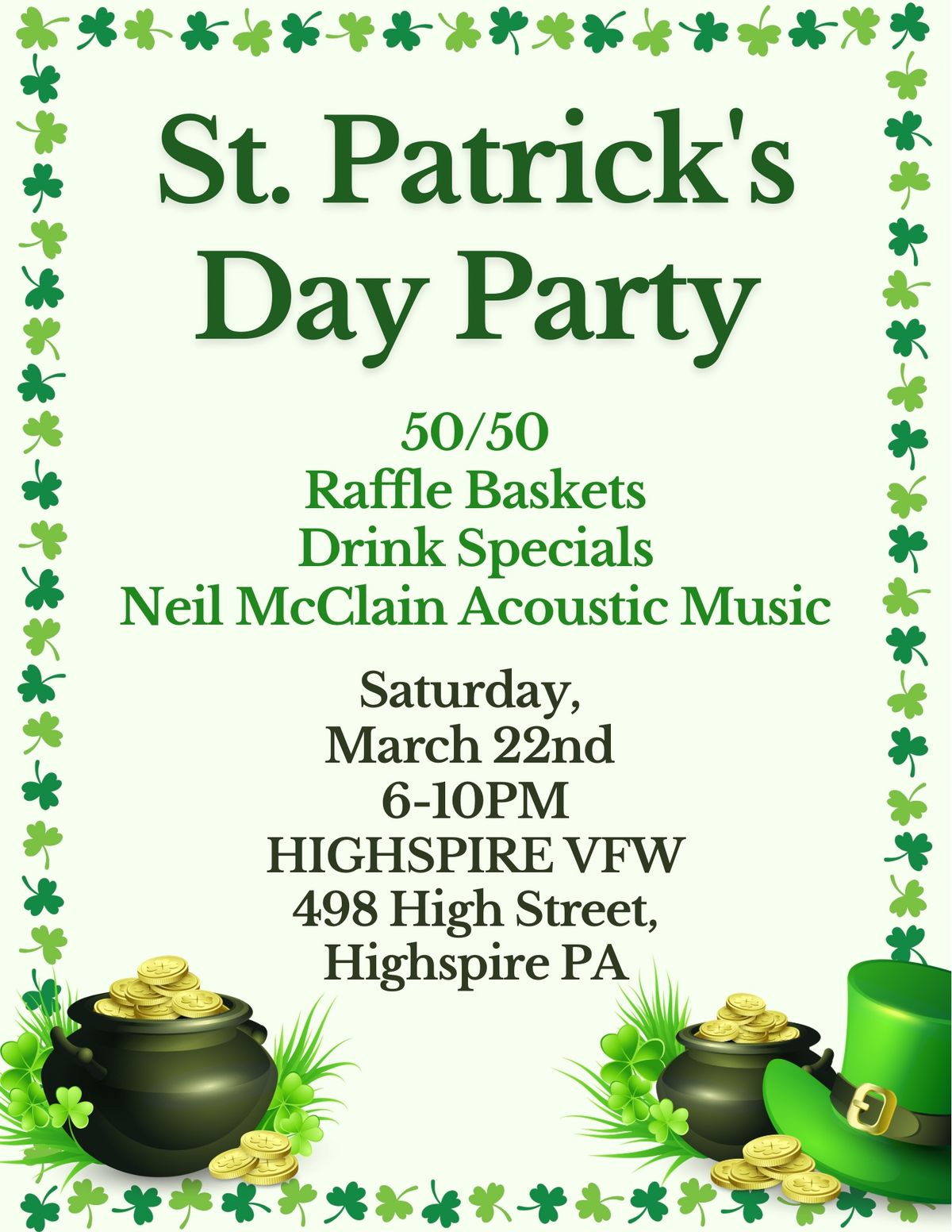 St. Patrick\u2019s Day Party