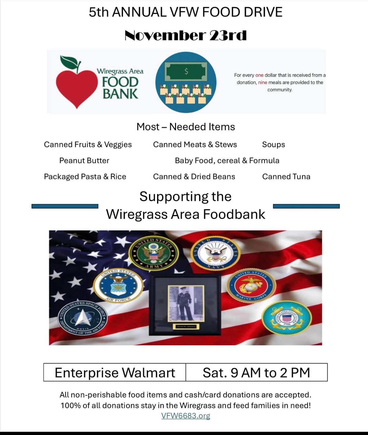 VFW Food Drive