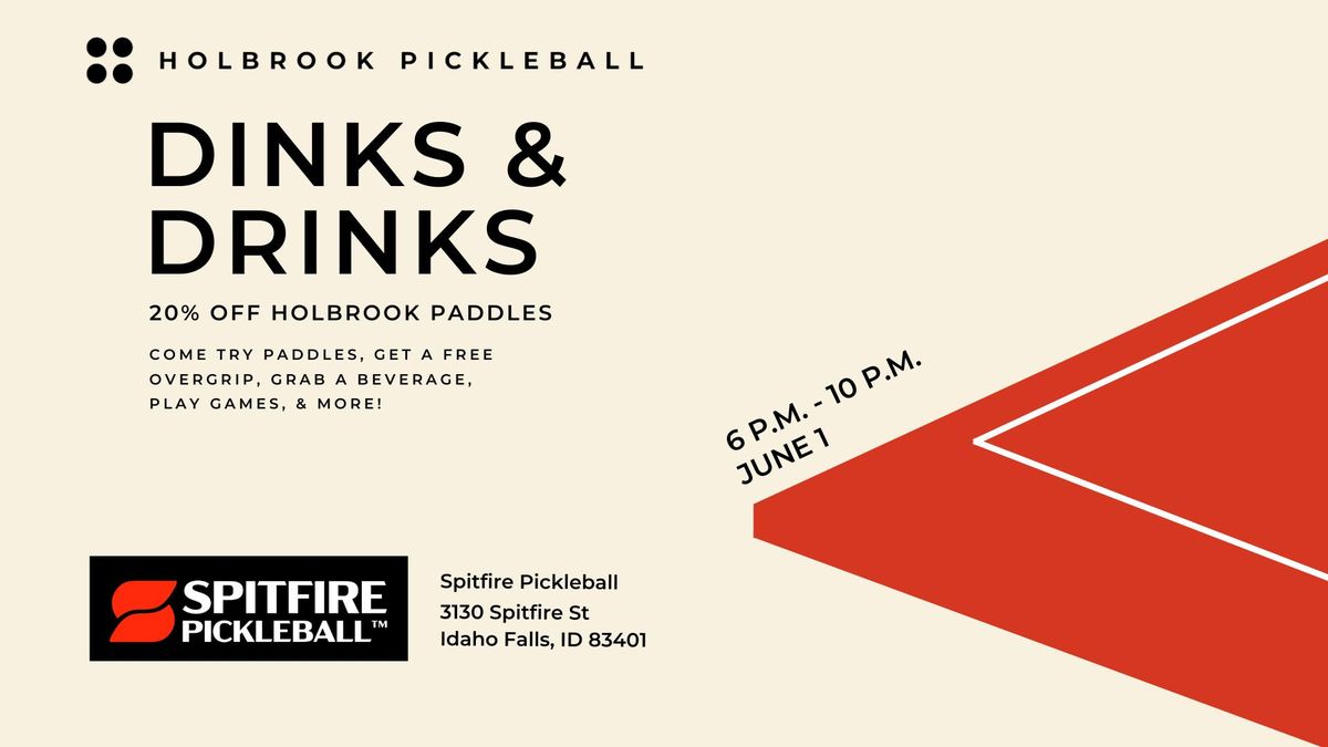 Dinks and Drinks with Spitfire Pickleball