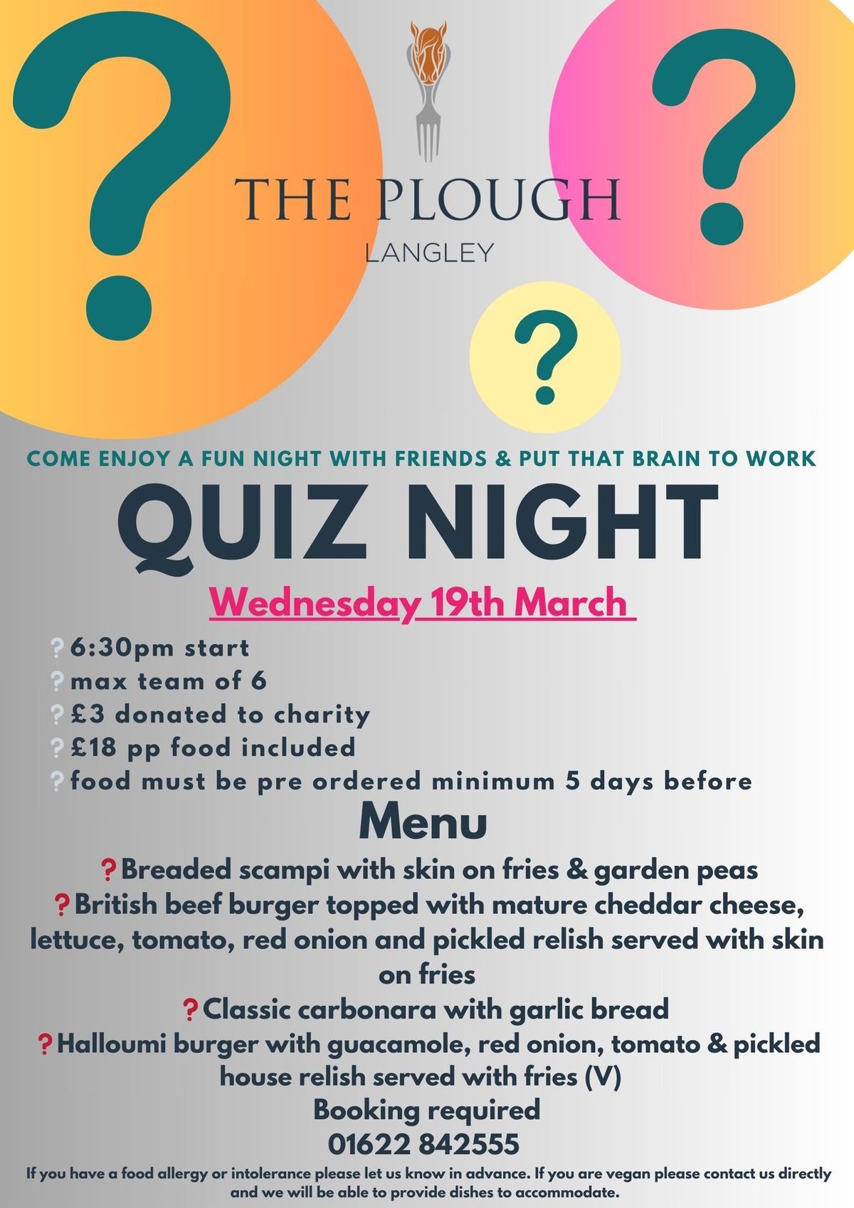 March Quiz Night