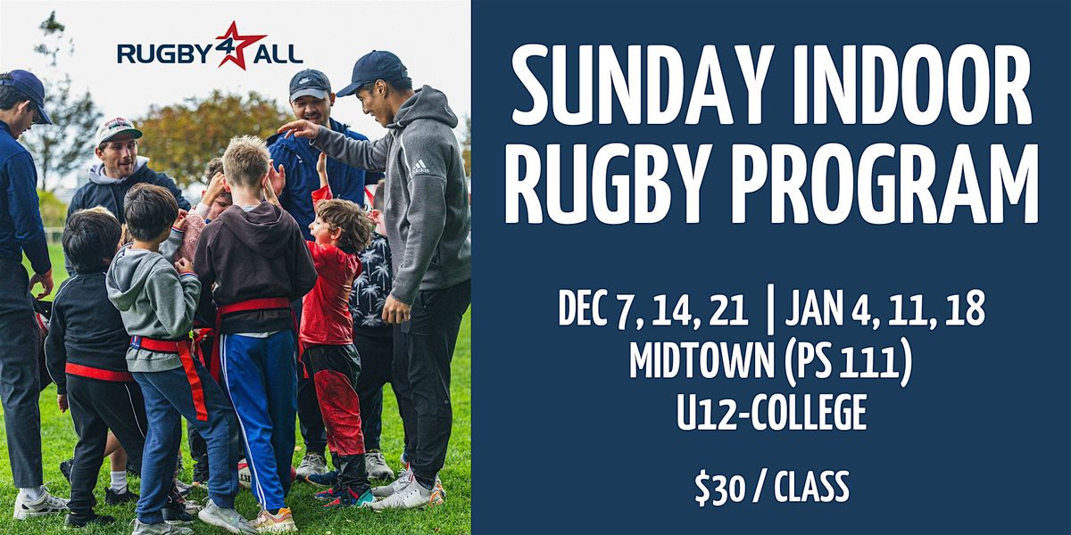 Rugby4All Sunday Indoor Rugby Program