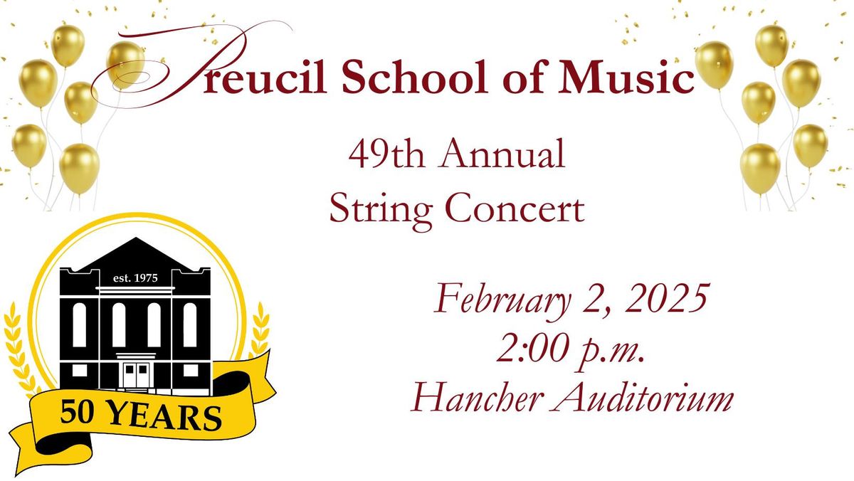 49th Annual String Concert & 50th Anniversary Celebration