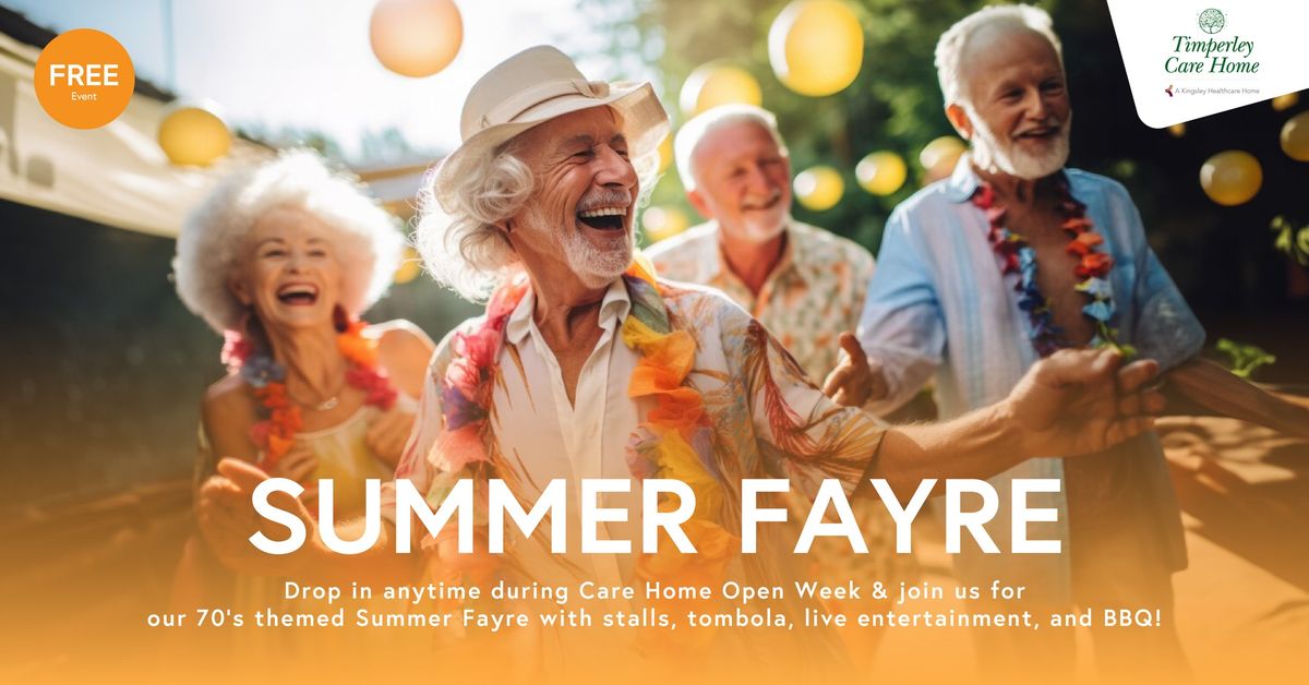 Summer Fayre during Care Home Open Week