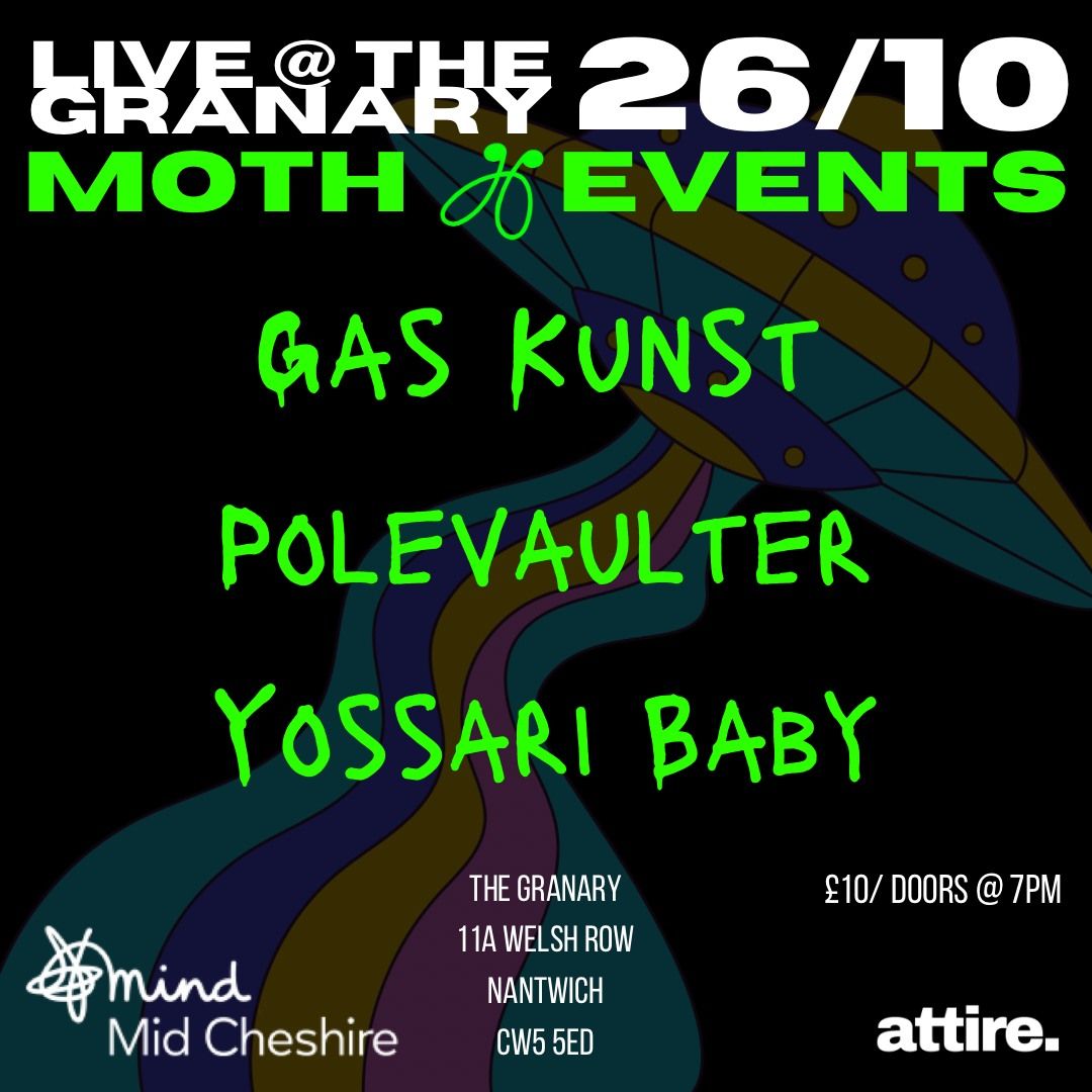 Live music: Gas Kunst x Polevaulter x Yossari Baby